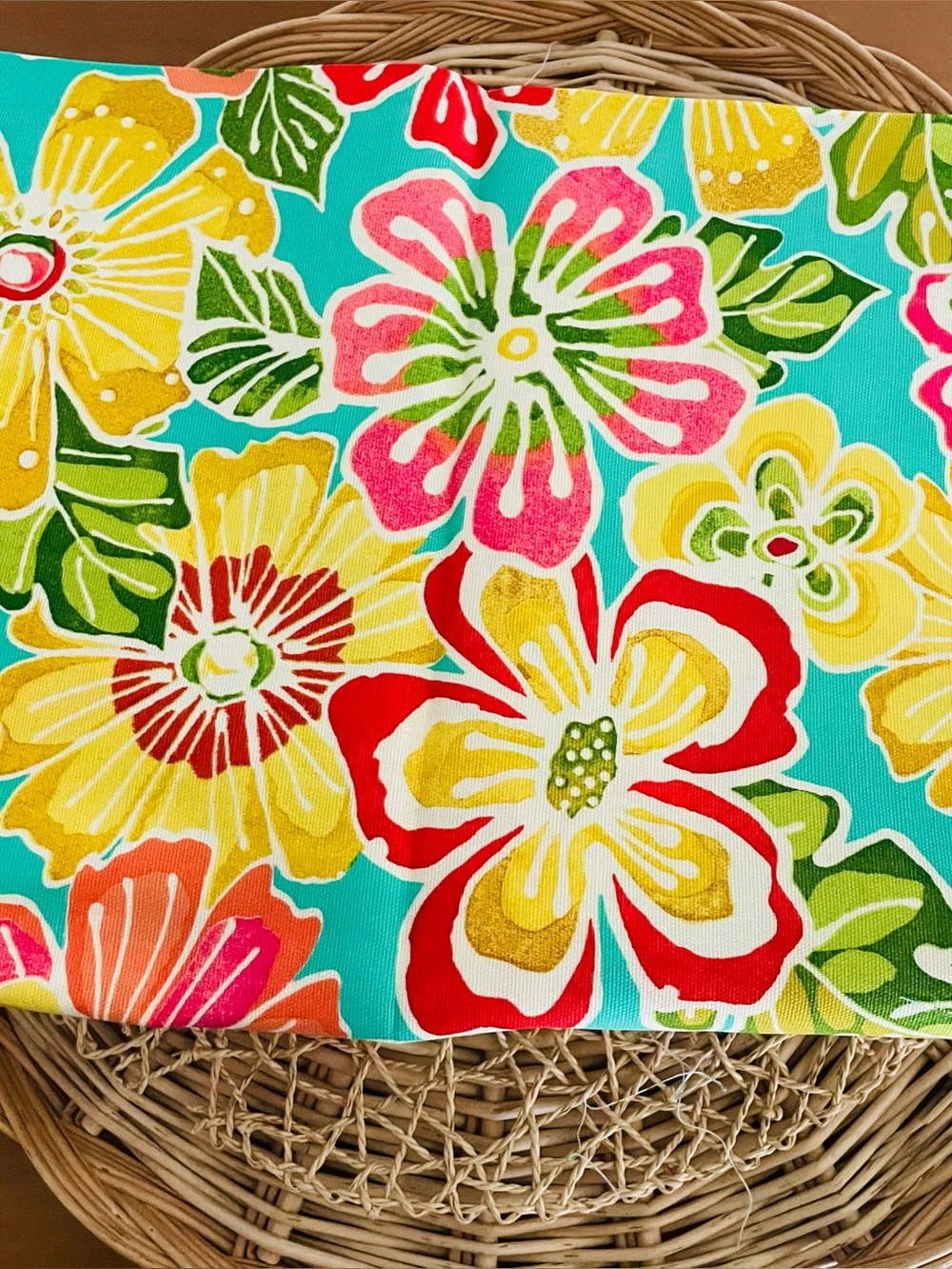 Waverly Inspirations 100% Duck Cotton Printed Fabric Tropical, Ocean, Stripe New - Picture 6 of 16